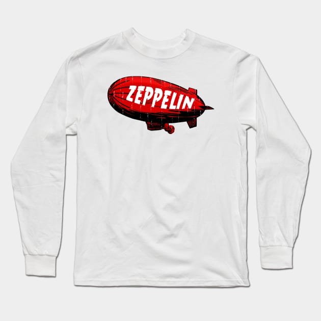 Zeppelin Vintage Long Sleeve T-Shirt by Saamdibilquraniart